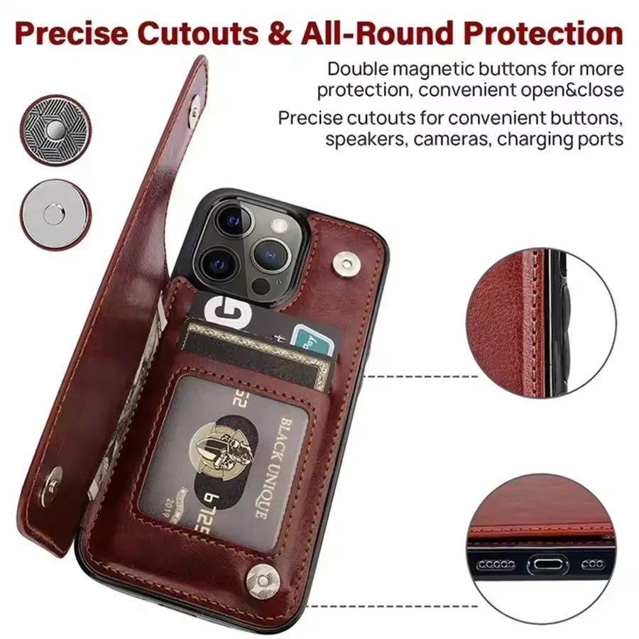 Wallet-Card Slot Leather Case