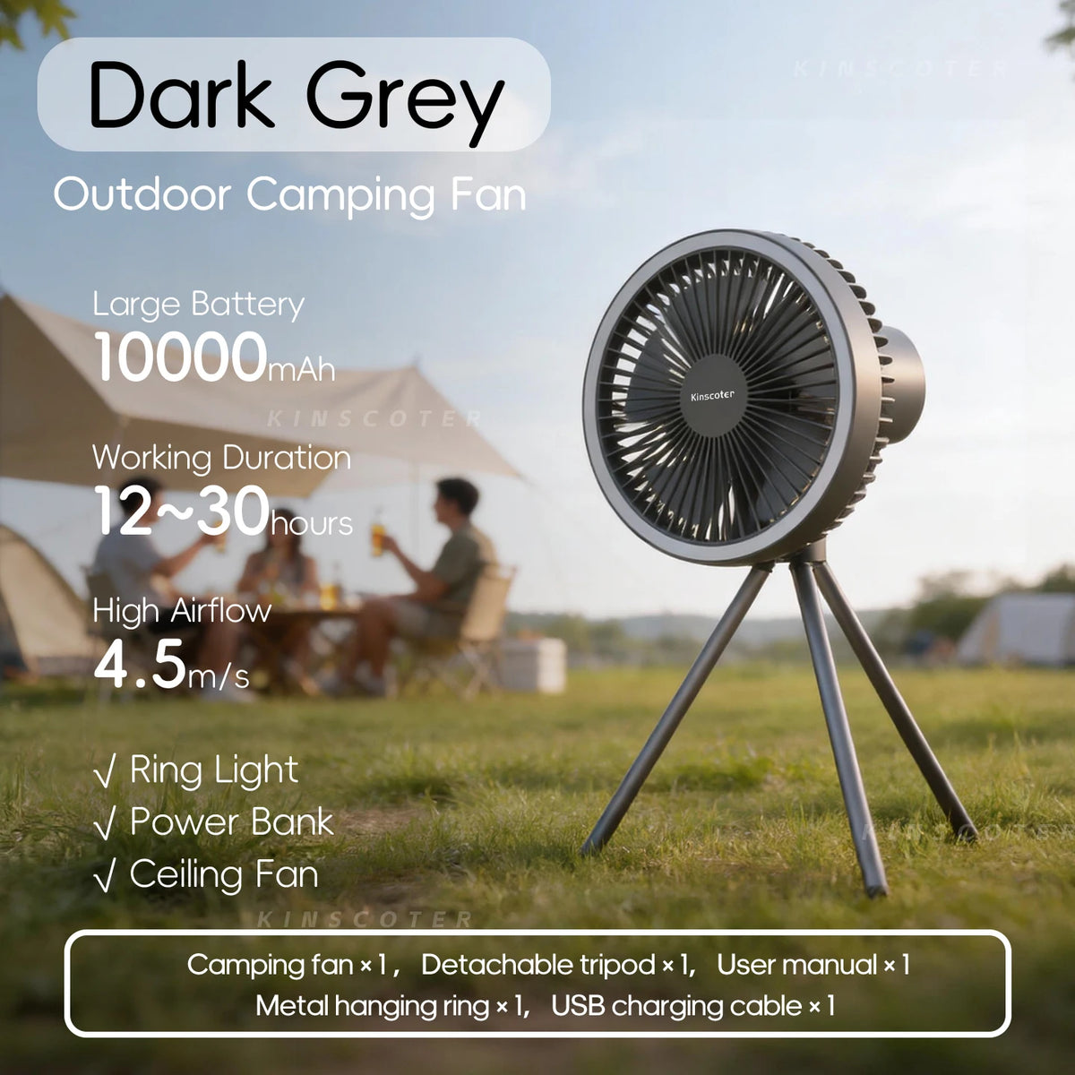 Rechargeable Camping Fan