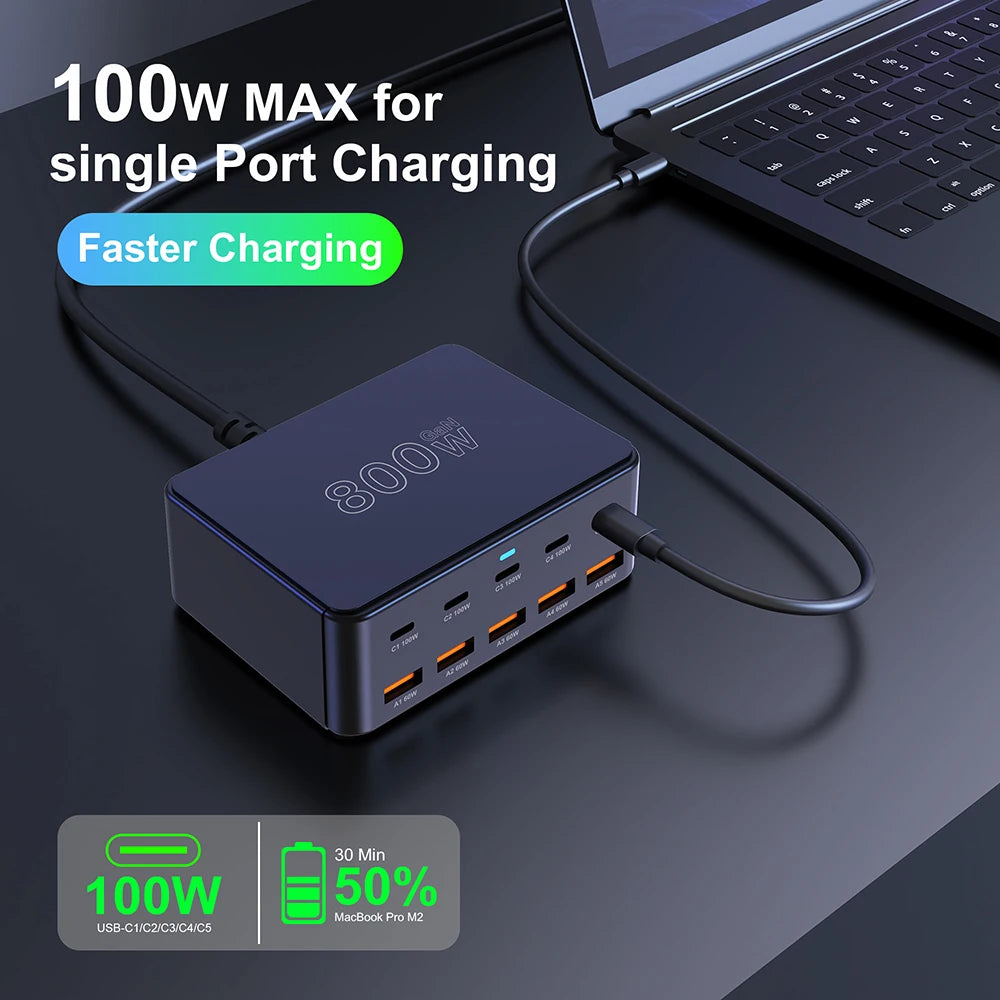800W GaN Charging Station